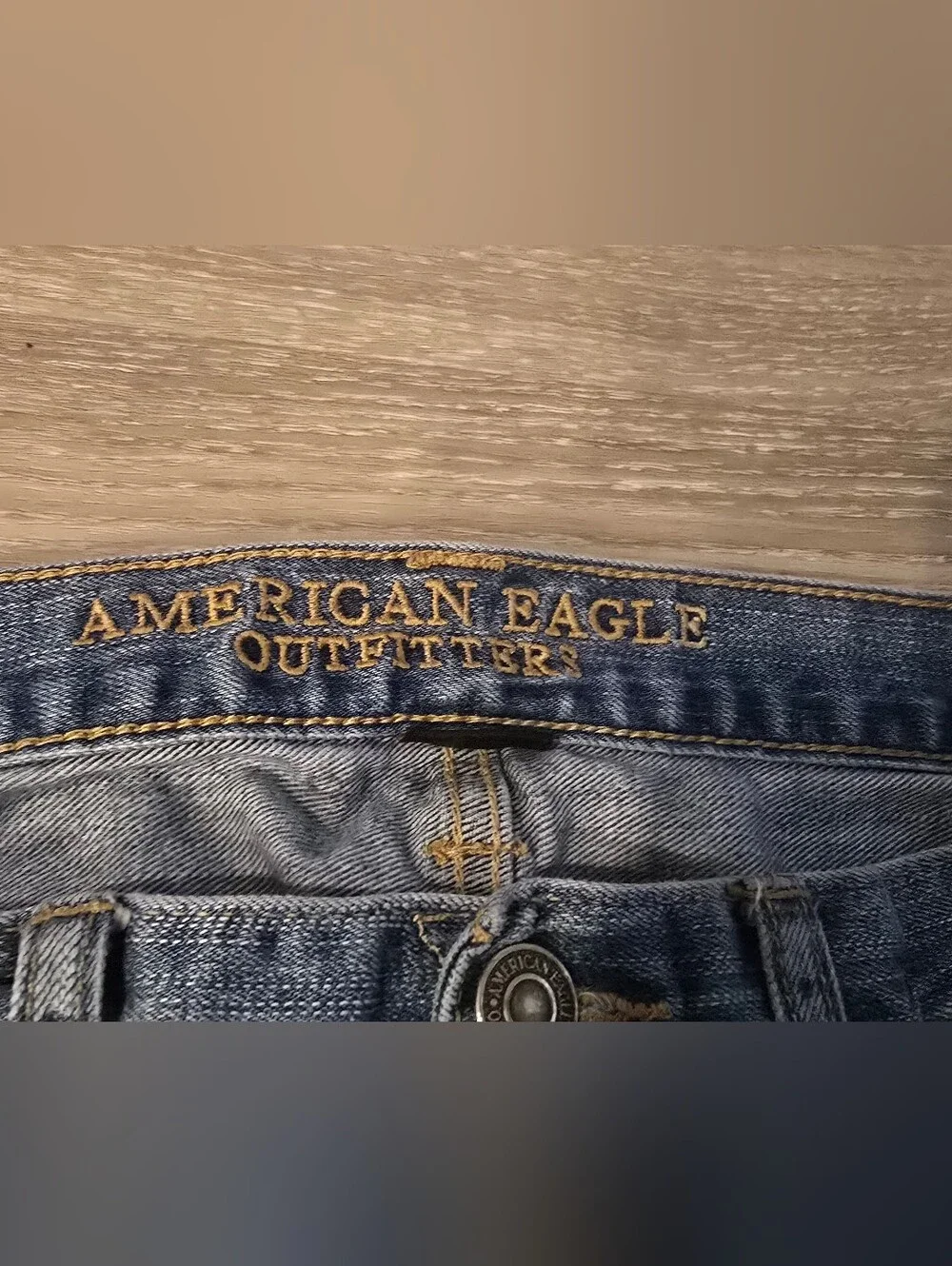 American Eagle Outfitters Men's Straight Jeans - Blue